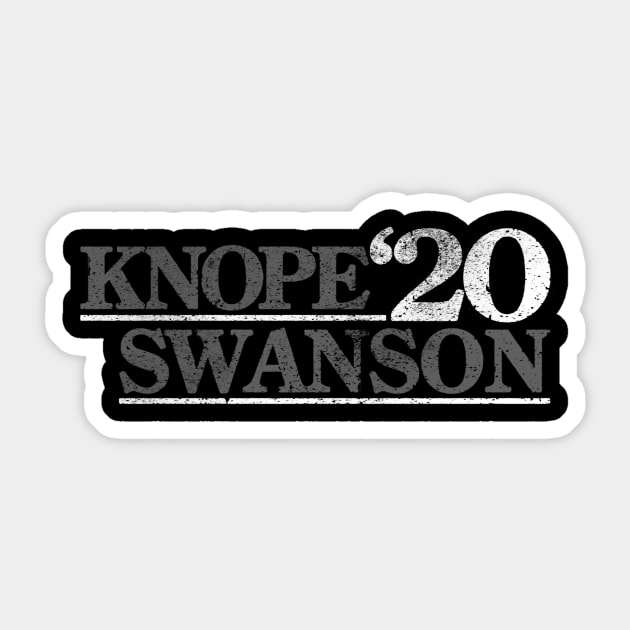 Knope Swanson 2020 black shirt Sticker by truefriend